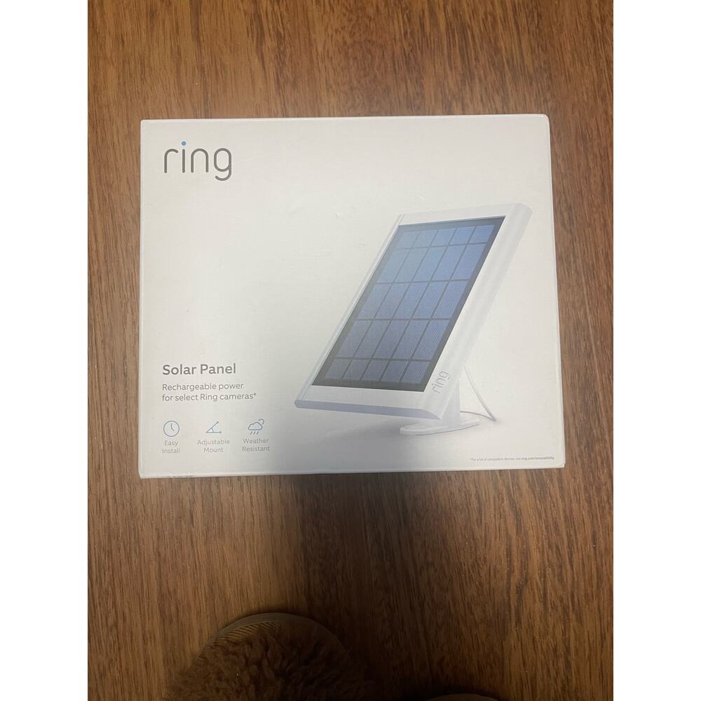 RING Camera Solar Panel -New in Box never opened